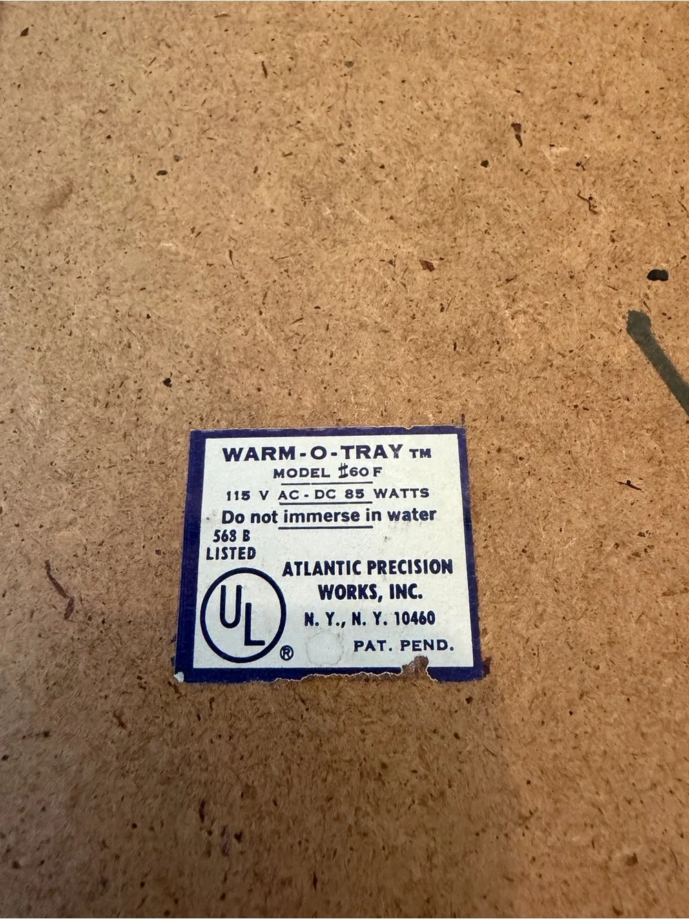 1960s-70s Electric Warming Tray.